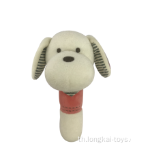 White Dog Squeaker ของเล่นเด็กอ่อน